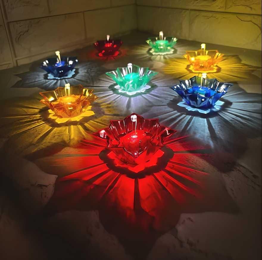 Water Sensor LED Diyas – Festive Warm Glow ✨